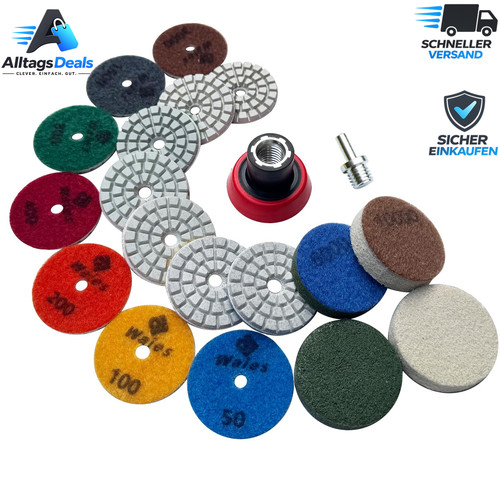 Diamant schleifpad set - diamant, schleifpad-set